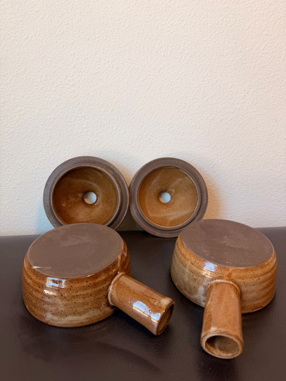 Stoneware Covered Bowl in Speckled Tan Glaze - Picture 5 of 5